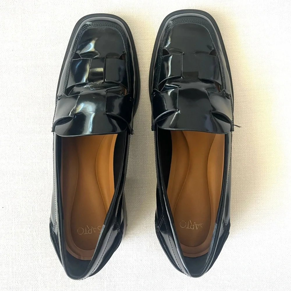 Like new Franco Sarto Gene CUT OUT Heeled Loafer Oxfords 🖤